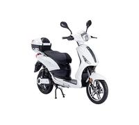 Tecnobike Shop Bici Elettrica a Pedalata Assistita Biciclette Elettroniche Alimentate Z-Tech ZT-09-TA 250w 12Ah Batteria al Piombo Antifuro Bluetooth (Bianco)