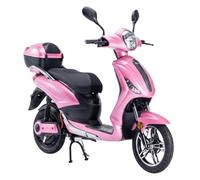 Tecnobike Shop Bici Elettrica a Pedalata Assistita Biciclette Elettroniche Alimentate Z-Tech ZT-09-TAL 250w 12Ah Batteria al Litio Antifuro Bluetooth (Rosa Opaco)