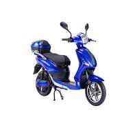 Tecnobike Shop Bici Elettrica a Pedalata Assistita Biciclette Elettroniche Alimentate Z-Tech ZT-09-TA 250w 12Ah Batteria al Piombo Antifuro Bluetooth (Blu)