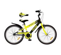 Tecnobike Shop Bici per Bambino Bicicletta Mountain Bike Volare Sportivo Taglia 20" Pollici (Giallo)