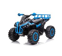 Tecnobike Shop Quad Elettrico per Bambini ATV 1.0 12V con Radiocomando-Blu