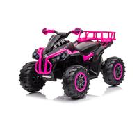 Tecnobike Shop Quad Elettrico per Bambini ATV 1.0 12V con Radiocomando-Rosa