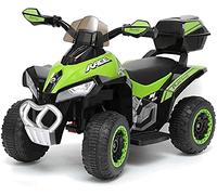 Tecnobike Shop Quad Moto Elettrico Per Bambini Mini Quad Deluxe 6V luci Suoni (Verde)