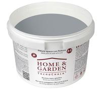 TecnoChalk® Home & Garden Chalk Paint Extra Forte - Non Richiede Finitura - Ricolora Senza Carteggiare Casa e Giardino - Vernice tutto-in-uno - Senza Solventi - Colore Grigio RAL 7040 (2,5 litri)