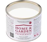 TecnoChalk® Home & Garden Nuova Chalk Paint Extra Forte - Non Richiede Finitura - Ricolora Senza Carteggiare Casa e Giardino - Vernice tutto-in-uno - Senza Solventi - Colore Bianco Gesso (500 ml)
