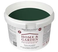 TecnoChalk® Home & Garden Nuova Chalk Paint Extra Forte - Non Richiede Finitura - Ricolora Senza Carteggiare Casa e Giardino - Vernice tutto-in-uno - Senza Solventi - Colore Verde RAL 6005 (2,5 litri)