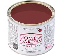 TecnoChalk® Home & Garden Nuova Chalk Paint Extra Forte - Non Richiede Finitura - Ricolora Senza Carteggiare Casa e Giardino - Vernice tutto-in-uno - Senza Solventi - Colore Rosso Ossido (500 ml)
