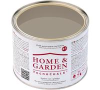 TecnoChalk® Home & Garden Nuova Chalk Paint Extra Forte - Non Richiede Finitura - Ricolora Senza Carteggiare Casa e Giardino - Vernice tutto-in-uno - Senza Solventi - Colore Tortora (500 ml)