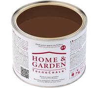TecnoChalk® Home & Garden Nuova Chalk Paint Extra Forte - Non Richiede Finitura - Ricolora Senza Carteggiare Casa e Giardino - Vernice tutto-in-uno - Senza Solventi - Colore Marrone RAL 8011 (500 ml)
