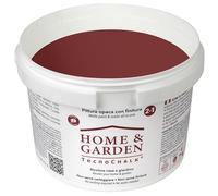 TecnoChalk® Home & Garden Nuova Chalk Paint Extra Forte - Non Richiede Finitura - Ricolora Senza Carteggiare Casa e Giardino - Vernice tutto-in-uno - Senza Solventi - Colore Rosso Ossido (2,5 litri)