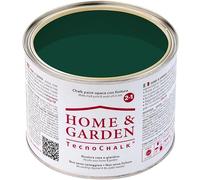 TecnoChalk® Home & Garden Nuova Chalk Paint Extra Forte - Non Richiede Finitura - Ricolora Senza Carteggiare Casa e Giardino - Vernice tutto-in-uno - Senza Solventi - Colore Verde RAL 6005 (500 ml)