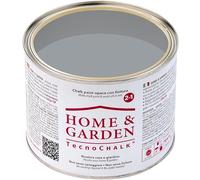 TecnoChalk® Home & Garden Nuova Chalk Paint Extra Forte - Non Richiede Finitura - Ricolora Senza Carteggiare Casa e Giardino - Vernice tutto-in-uno - Senza Solventi - Colore Grigio RAL 7040 (500 ml)