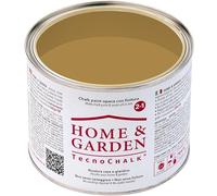 TecnoChalk® Home & Garden Nuova Chalk Paint Extra Forte - Non Richiede Finitura - Ricolora Senza Carteggiare Casa e Giardino - Vernice tutto-in-uno - Senza Solventi - Colore Giallo Ossido (500 ml)