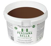 TecnoChalk® Persiana Bella Chalk Paint Extra Forte - Non Richiede Finitura - Ricolora Senza Carteggiare Persiane, Finestre, Porte e Infissi - Interno/Esterno - Colore Marrone RAL 8011 (2,5 litri)