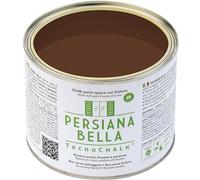 TecnoChalk® Persiana Bella Nuova Chalk Paint Extra Forte - Non Richiede Finitura - Ricolora Senza Carteggiare Persiane, Finestre, Porte e Infissi - Interno/Esterno - Colore Marrone RAL 8011 (500 ml)