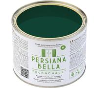 TecnoChalk® Persiana Bella Nuova Chalk Paint Extra Forte - Non Richiede Finitura - Ricolora Senza Carteggiare Persiane, Finestre, Porte e Infissi - Interno/Esterno - Colore Verde RAL 6005 (500 ml)