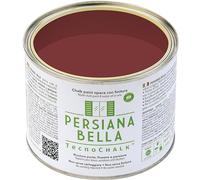 TecnoChalk® Persiana Bella Nuova Chalk Paint Extra Forte - Non Richiede Finitura - Ricolora Senza Carteggiare Persiane, Finestre, Porte e Infissi - Interno/Esterno - Colore Rosso Ossido (500 ml)