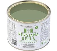TecnoChalk® Persiana Bella Nuova Chalk Paint Extra Forte - Non Richiede Finitura - Ricolora Senza Carteggiare Persiane, Finestre, Porte e Infissi - Interno/Esterno - Verde Salvia RAL 6021 (500 ml)