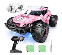 Tecnock Auto telecomandata 1:16 con faro e illuminazione del telaio, All Terrain Off Road RC Monster truck 2,4 GHz, 2 batterie per 60 minuti di autonomia - regalo per adulti e bambini