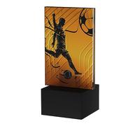 tecnocoppe Trofeo Vetro Calcio h 12,00 cm Targhetta Personalizzata Omaggio