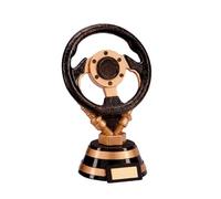 tecnocoppe Trofeo Volante Auto 14,50 cm con targhetta Personalizzata Omaggio