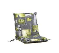 TECNOCUCI Coppia Cuscini Sfoderabili con Schienale Basso per Sedie da Giardino - Diversi Colori Disponibili - Ideali per spazi Esterni (Giardini, Cortili, balconi)