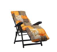 TECNOCUCI Cuscino Imbottito per Sdraio con poggiapiedi (160x45cmx10cm) - 100% Made in Italy - Ricambio Cuscino Ideale per Sdraio da Giardino