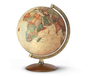 Tecnodidattica TCD00228 Nova Rico - Mappamondo 30 cm Luminoso Stile Antico Antiq