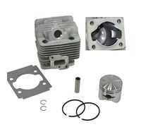 tecnogarden Cilindro e pistone per decespugliatore Alpina GGP 528/528T/528D, Star 28T/28TJ/28/28J/28D/28DJ, TR25J, TB25/25CX, BJ 250/250D/250DJ - 360340