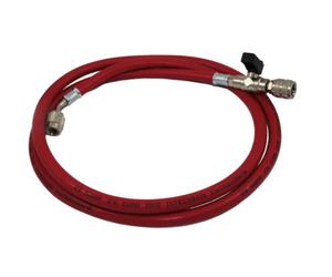 Tecnogas Frusta Tubo Flessibile 5/16" SAE C/Rubinetto ROSSO L 3000 mm