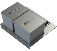 TECNOINOX Bidoni per Raccolta differenziata, 2 Contenitori da 12 + 17 Litri, Colore Bianco Modello T2