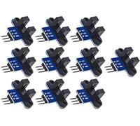 TECNOIOT 10pcs IR Infrared Slotted Optical Speed Measuring Sensor Detection Optocoupler