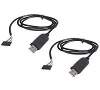 TECNOIOT 2pcs 6Pin FTDI FT232RL USB To Serial Adapter Module USB TO TTL RS232 Cable