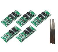 TECNOIOT 5 Pezzi 2S 20A 7.4V 8.4V Carta di Protezione Batteria BMS Balance Version + 5 Pezzi Banda di Nickel
