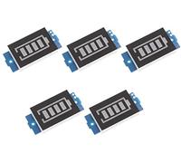 TECNOIOT 5 Pezzi di capacità della Batteria Indicatore del Livello di Potenza Display Blu per batterie agli ioni di Litio 3S 12,6 V 18650