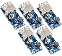 TECNOIOT 5pcs 0.9V-5V DC-DC to 5V USB Voltage Converter Step Up Power Supply Module