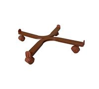 Tecnokit: Carrello Circolare Porta Piante e Fiori, 50cm;tasselli Regolabili, spostare con facilità, 4 Ruote con Freno, carico kg 90, Robusto, Acciaio. (Cotto)