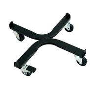 Tecnokit: Carrello portapiante, varie dimensioni, con ruote industriali Ø 5 cm, struttura in ACCIAIO, adatto per INTERNI ed ESTERNI, Giardinaggio. (Ø cm 25, Nero)