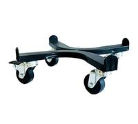 Tecnokit: Carrello portapiante, varie dimensioni, con ruote industriali Ø 5 cm, struttura in ACCIAIO, adatto per INTERNI ed ESTERNI, Giardinaggio. (Ø cm 40, Nero)