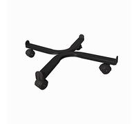 Tecnokit, Carrello Quadrato Porta Piante e Fiori, Dimensioni 33,5x33,5 cm, tasselli Regolabili, Dotata di 4 Ruote in plastica, Massimo carico 90kg, Robusta Struttura in Acciaio. (Nero)