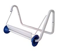 Tecnokit dispenser porta rotolo carta da muro per bobine industriali asciugatutto, acciaio verniciato bianco con lama e accessori montaggio inclusi, dimensioni 40x20x23h