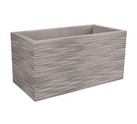 Tecnokit Nicoli vaso rettangolare rotazionale in resina Cassetta Elegance, per interni ed esterni, fioriera grande dimensioni cm 60x30x30 cm 80x40x40 (80x40x40, Cenere)