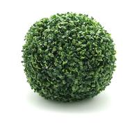 Tecnokit Palla di Bosso Topiaria artificiale per interno ed esterno, per vaso rotondo, dimensioni diamentro cm 38, pianta finta di Buxus colore verde resistente (Ø cm 38)
