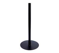 Tecnokit porta rotolo da cucina da tavolo in acciaio, porta scottex per rotoli carta asciugatutto resistente autoportante, dimensioni Ø 15x25 h Made in Italy (SENZA LAMA, NERO)