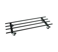 Tecnokit: Rigatino Carrello portapiante, Varie Dimensioni, con Ruote, in Metallo, Portata Max 90 kg c.a., Nero, Cotto, Bianco. (cm 85x30, Nero)
