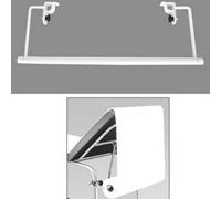 Tecnokit Supporto per Lenzuolino Medico Universale - Struttura in Acciaio Resistente, Facile da Montare per Lettino Visita o Massaggio, Compatibile con Carta Monouso 67 cm - Made in Italy