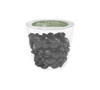 Tecnokit Tera Pietre Nere per vasi e acquari, ciottoli Decorativi Colorati in plastica, sassolini da Giardino Neri, Dimensioni 3-4 cm (Small Pot Pack, Nero)