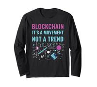 Tecnologia Blockchain Crypto Criptovaluta Day Trading Maglia a Manica