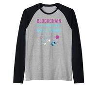 Tecnologia Blockchain Crypto Criptovaluta Day Trading Maglia con Maniche Raglan