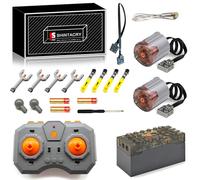 Tecnologia da 18 pezzi Power Functions Telecomando velocità regolabile, batteria al litio ricaricabile e motore M ad alta velocità compatibile con Lego Technic, App (motore XL × 2)